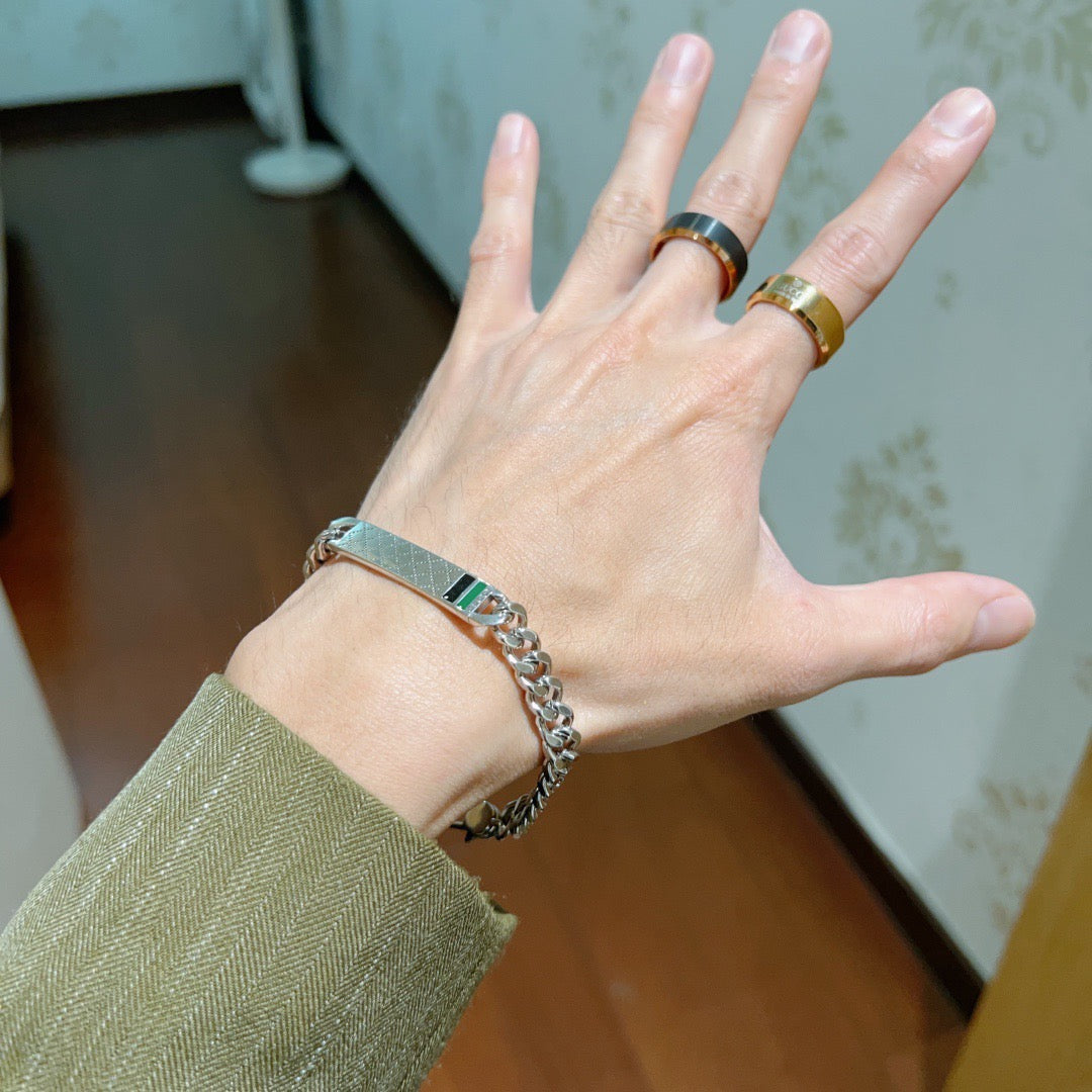 Martin Graham bracelet in polished metal-tone – main product view