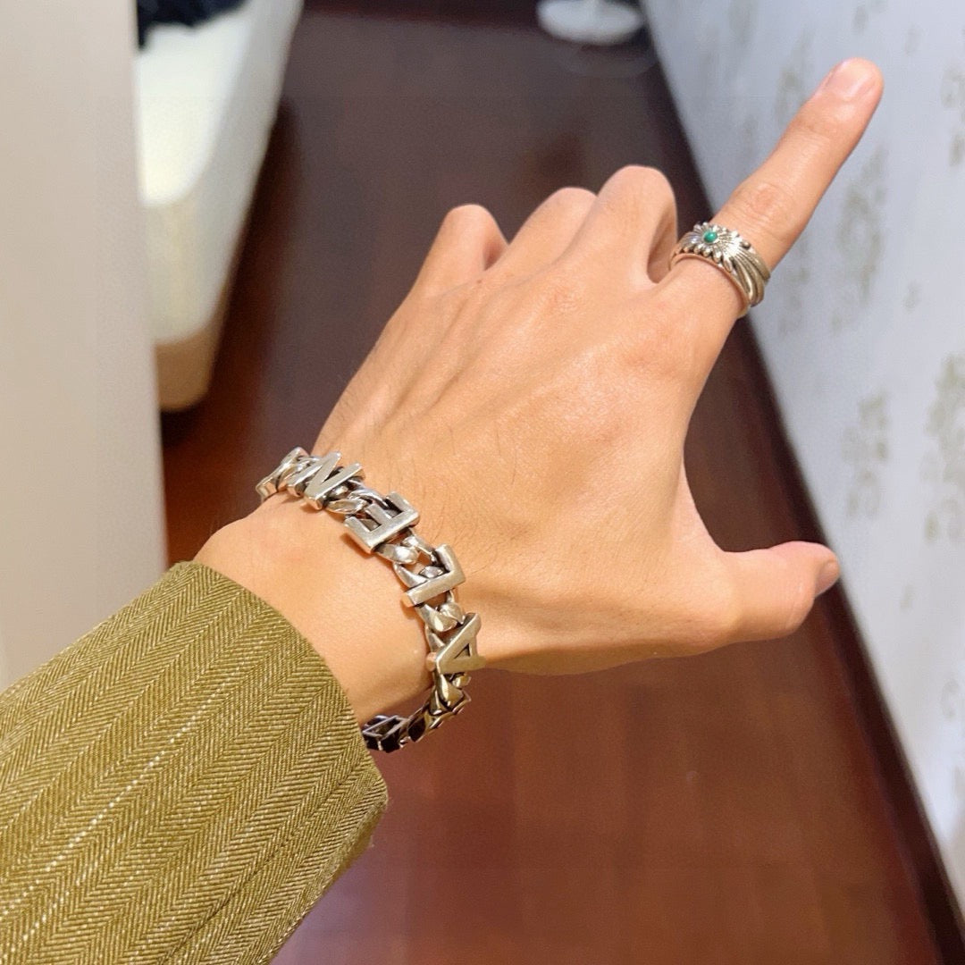 Martin Graham bracelet in polished metal-tone – main product view