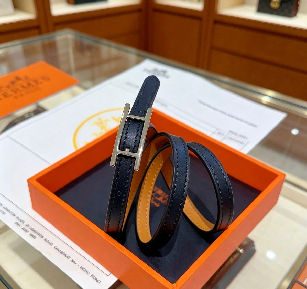 Martin Graham bracelet in polished metal-tone – front product view