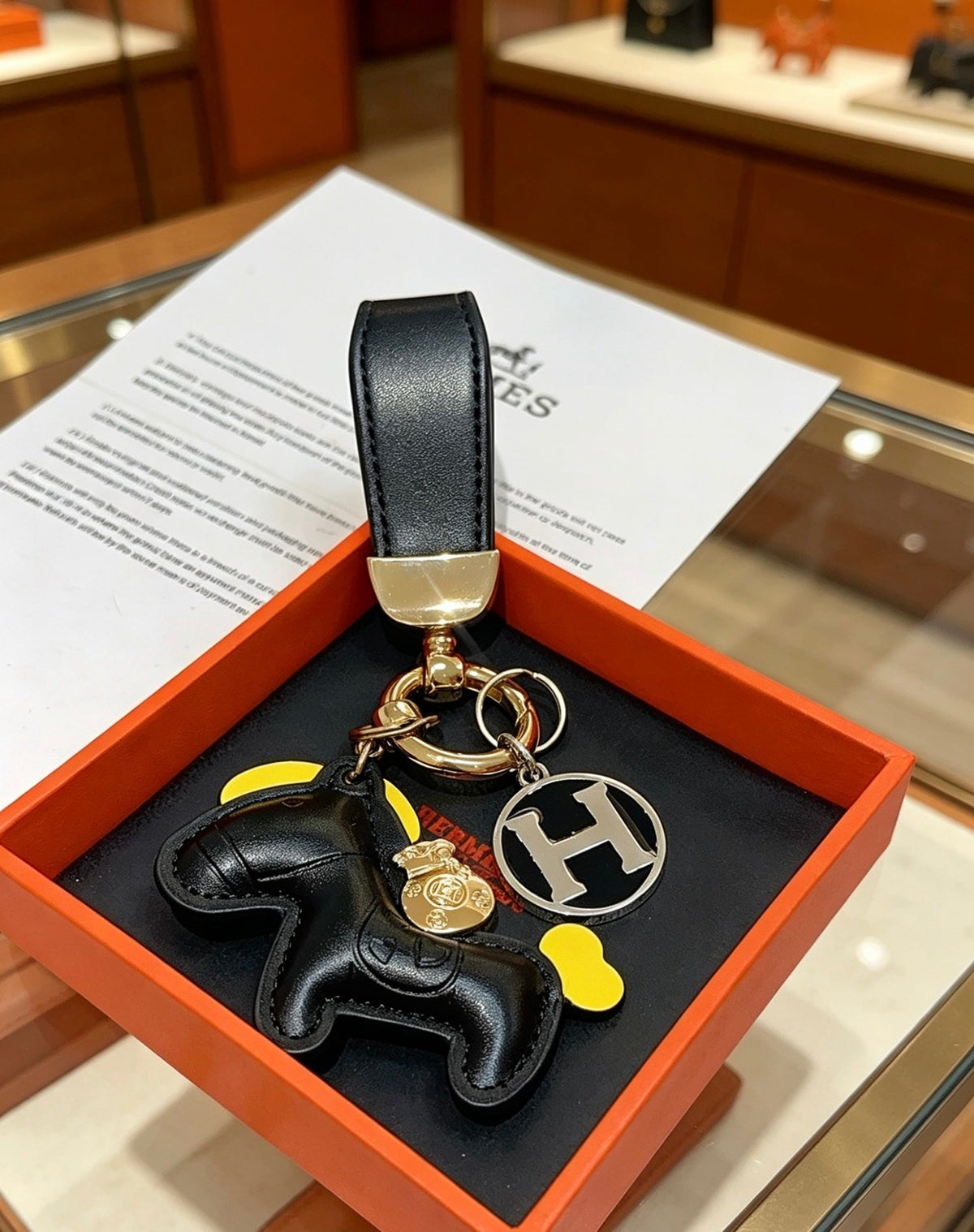 Martin Graham keychain in polished metal-tone – main product view