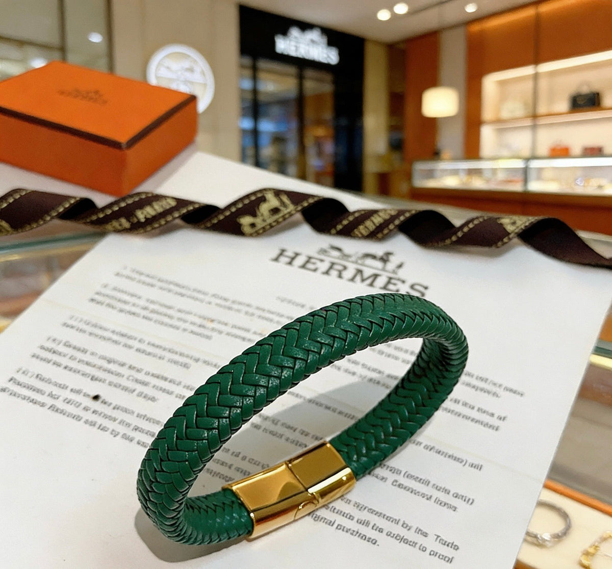 Martin Graham bangle in polished metal-tone – styled product view