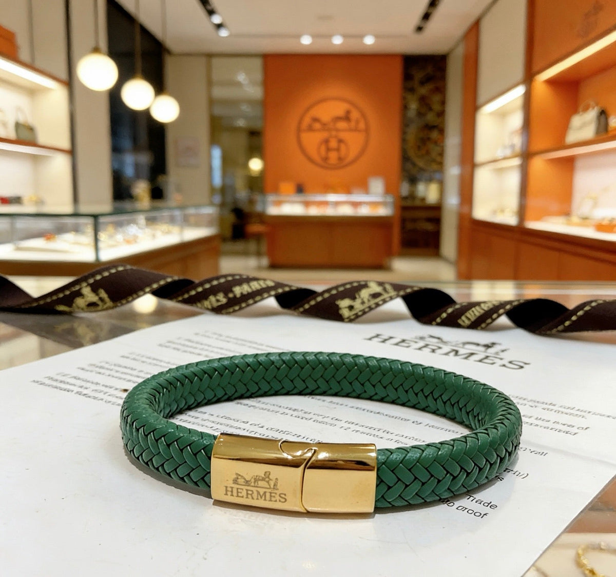 Martin Graham bangle in polished metal-tone – front product view