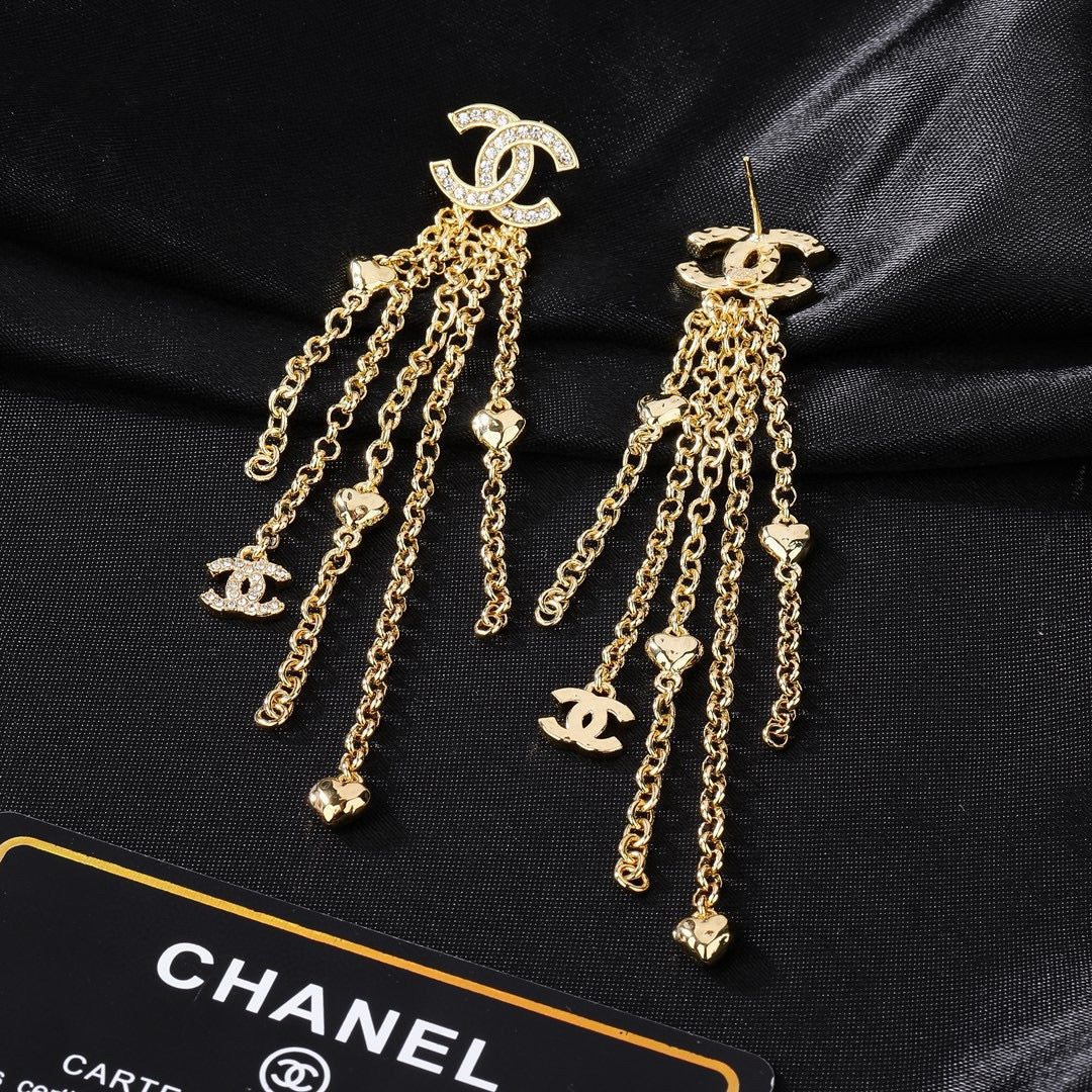 Martin Graham earrings in polished metal-tone – styled product view