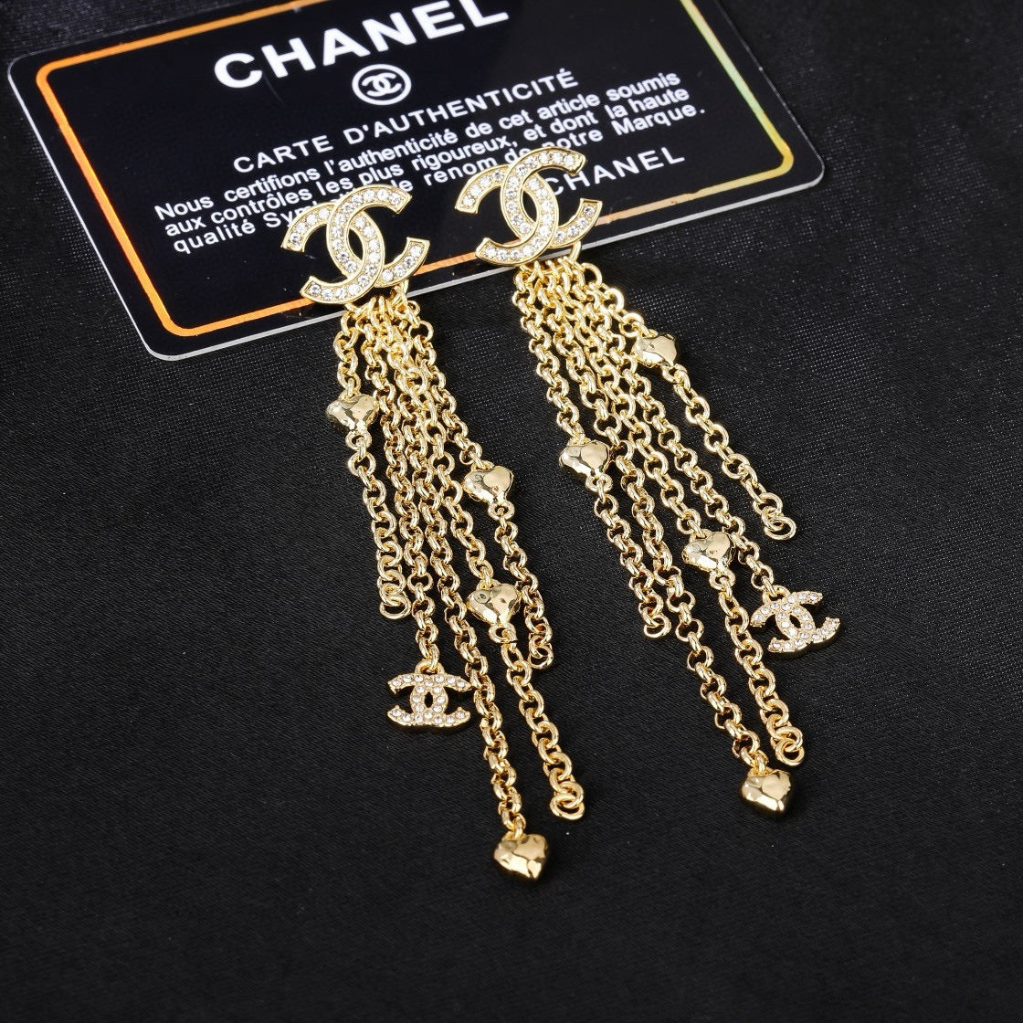 Martin Graham earrings in polished metal-tone – detail view