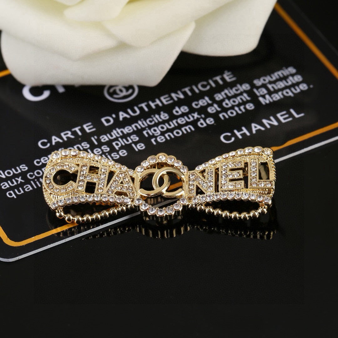Martin Graham brooch in polished metal-tone – front product view