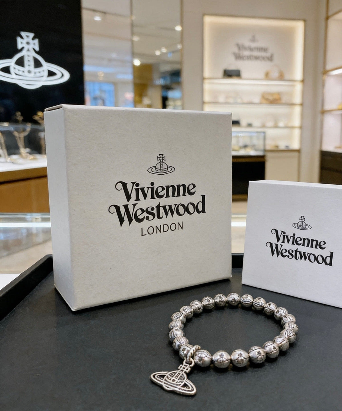 Martin Graham bracelet in polished metal-tone – front product view