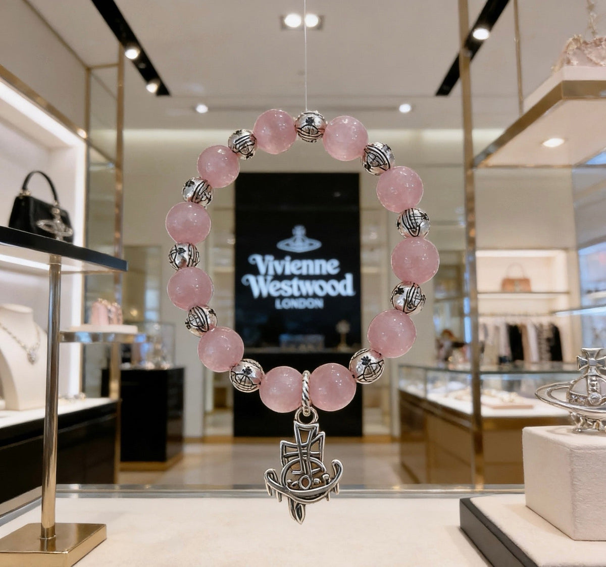 Martin Graham bracelet in polished metal-tone – front product view
