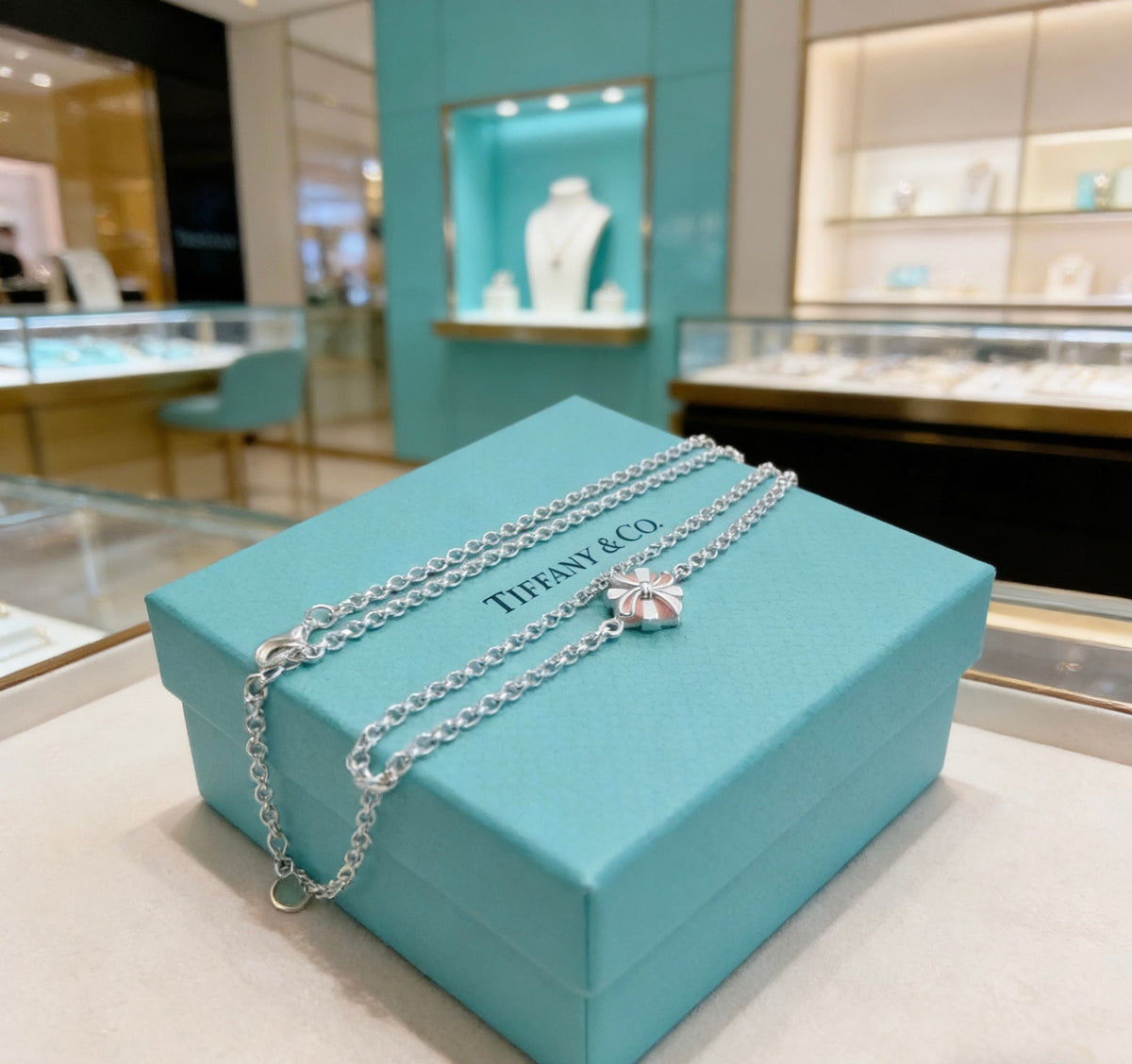 Martin Graham pendant necklace in polished metal-tone – front product view
