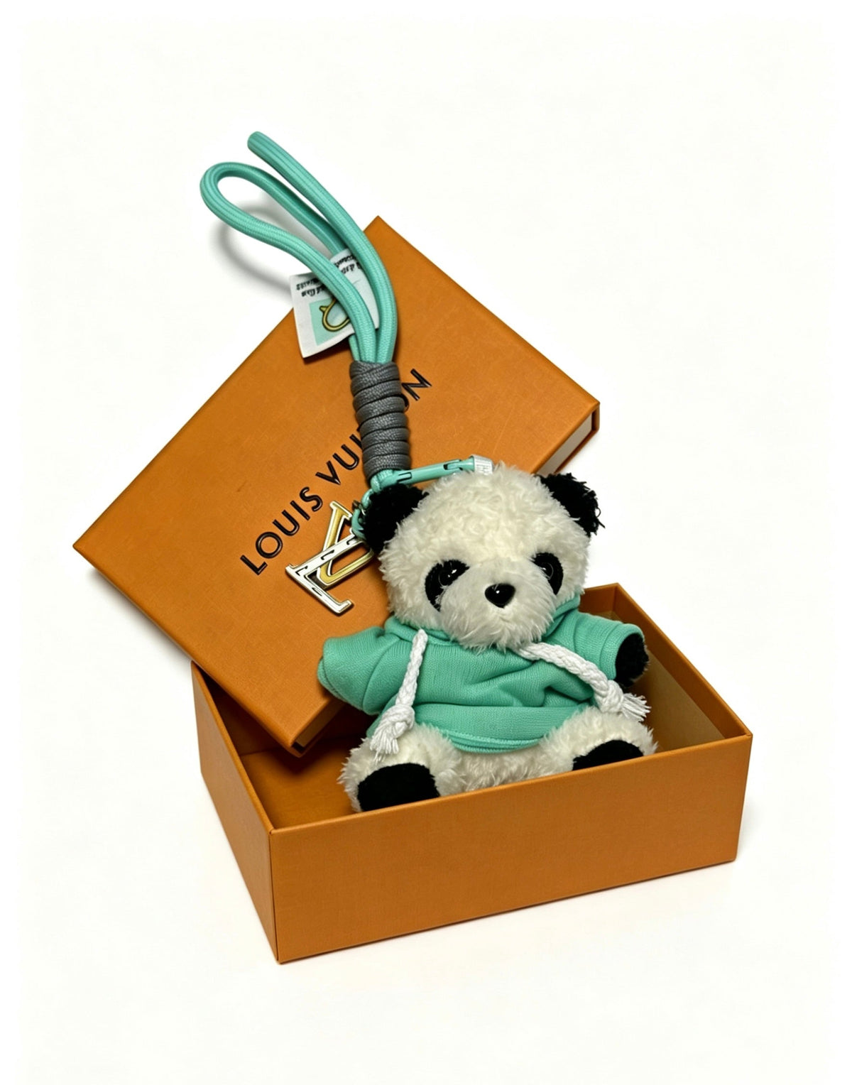 Martin Graham keychain in polished metal-tone – side detail