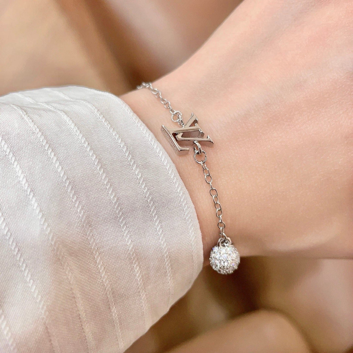 Martin Graham bracelet in polished metal-tone – main product view