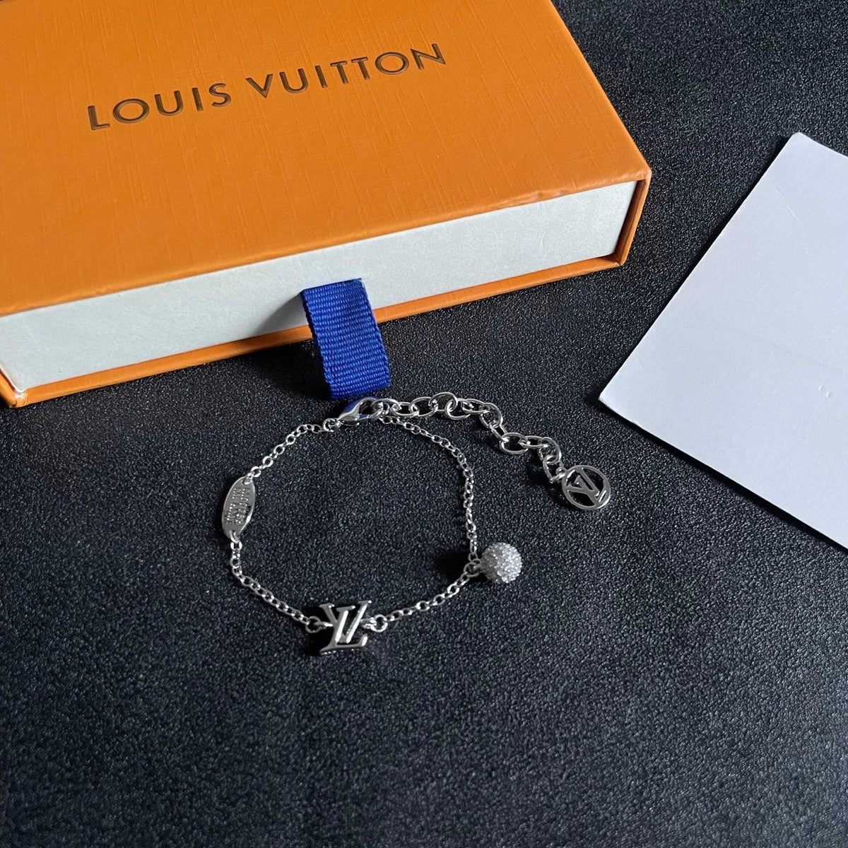 Martin Graham bracelet in polished metal-tone – front product view