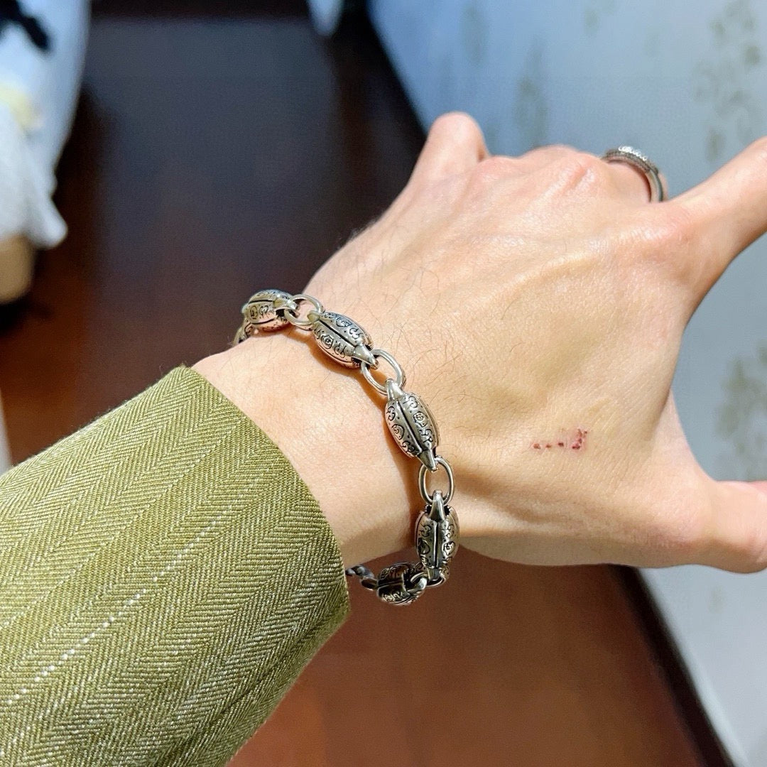 Martin Graham bracelet in polished metal-tone – main product view