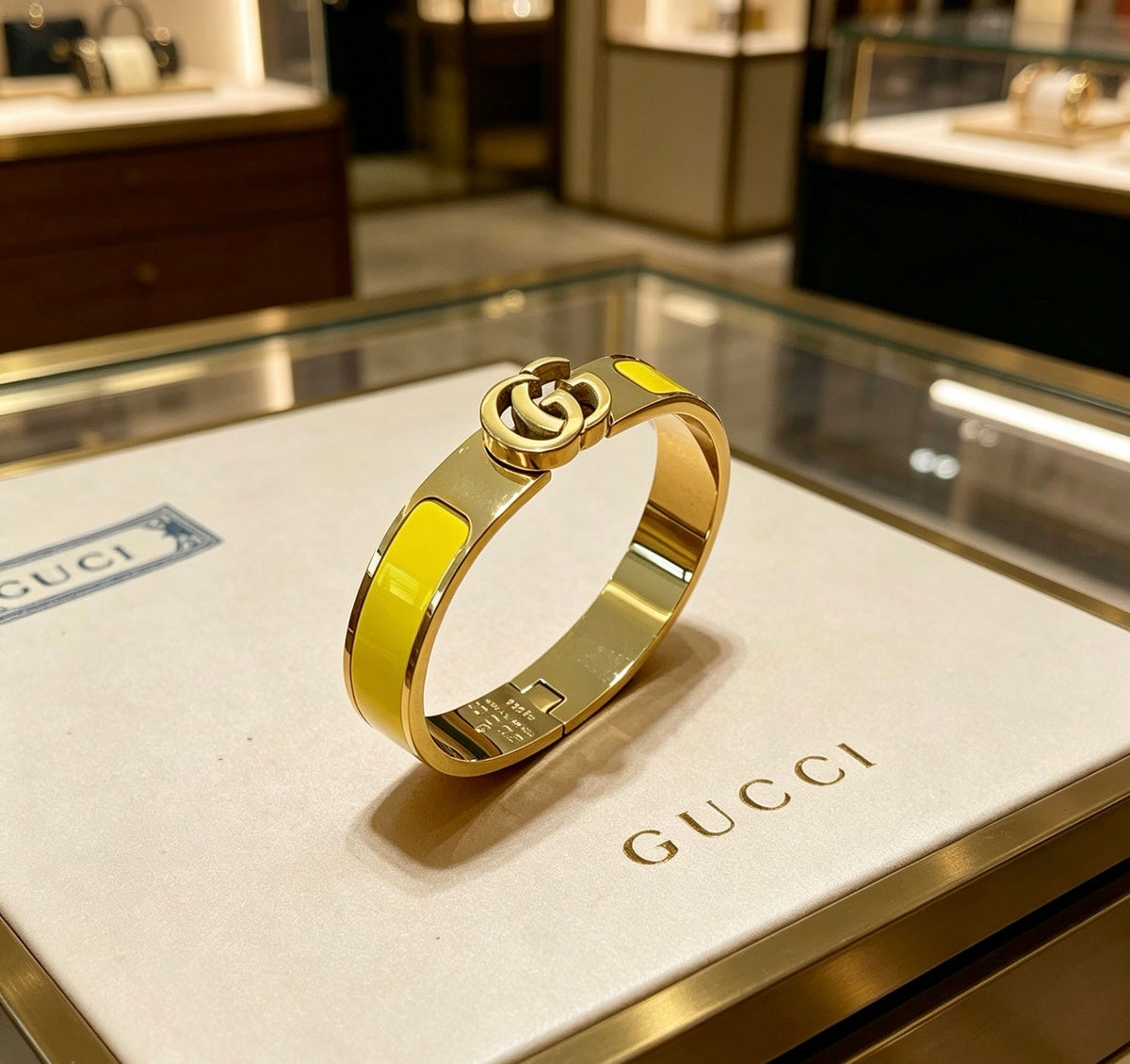 Martin Graham bangle in polished metal-tone – main product view