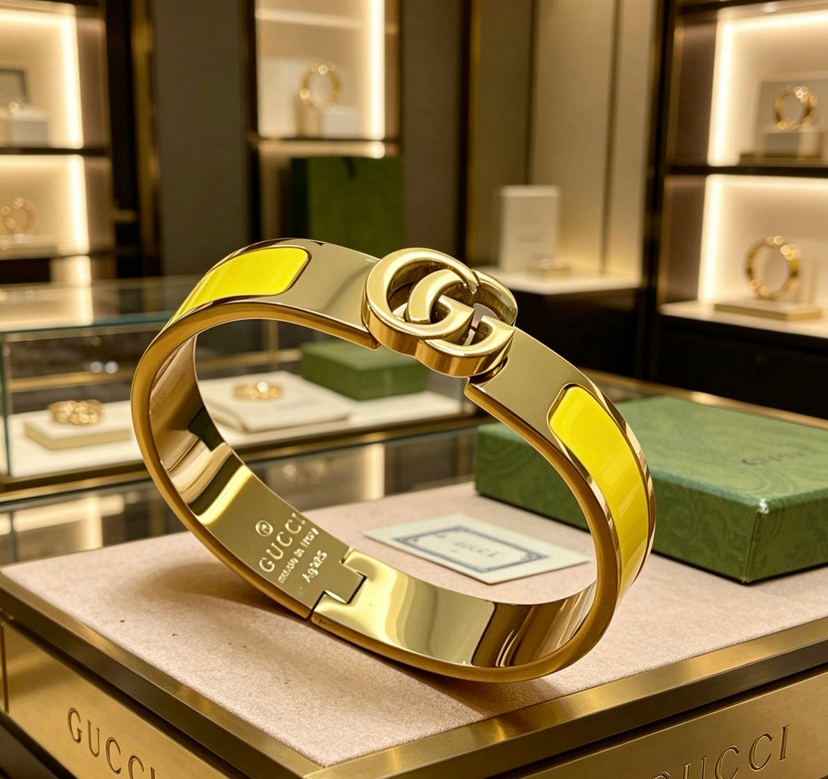 Martin Graham bangle in polished metal-tone – main product view