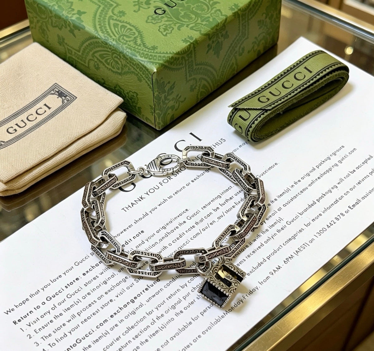 Martin Graham bracelet in polished metal-tone – main product view