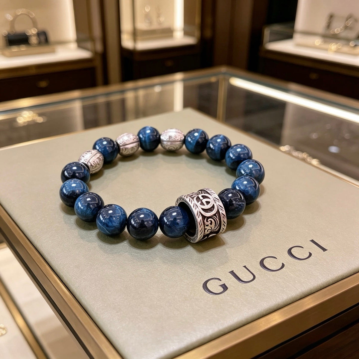 Martin Graham bracelet in polished metal-tone – close-up detail