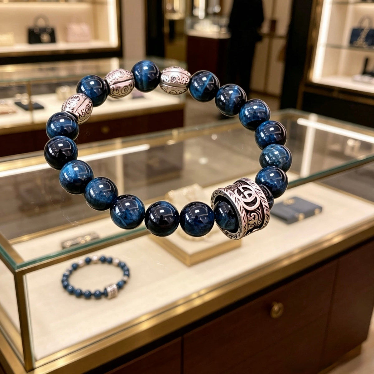 Martin Graham bracelet in polished metal-tone – detail view