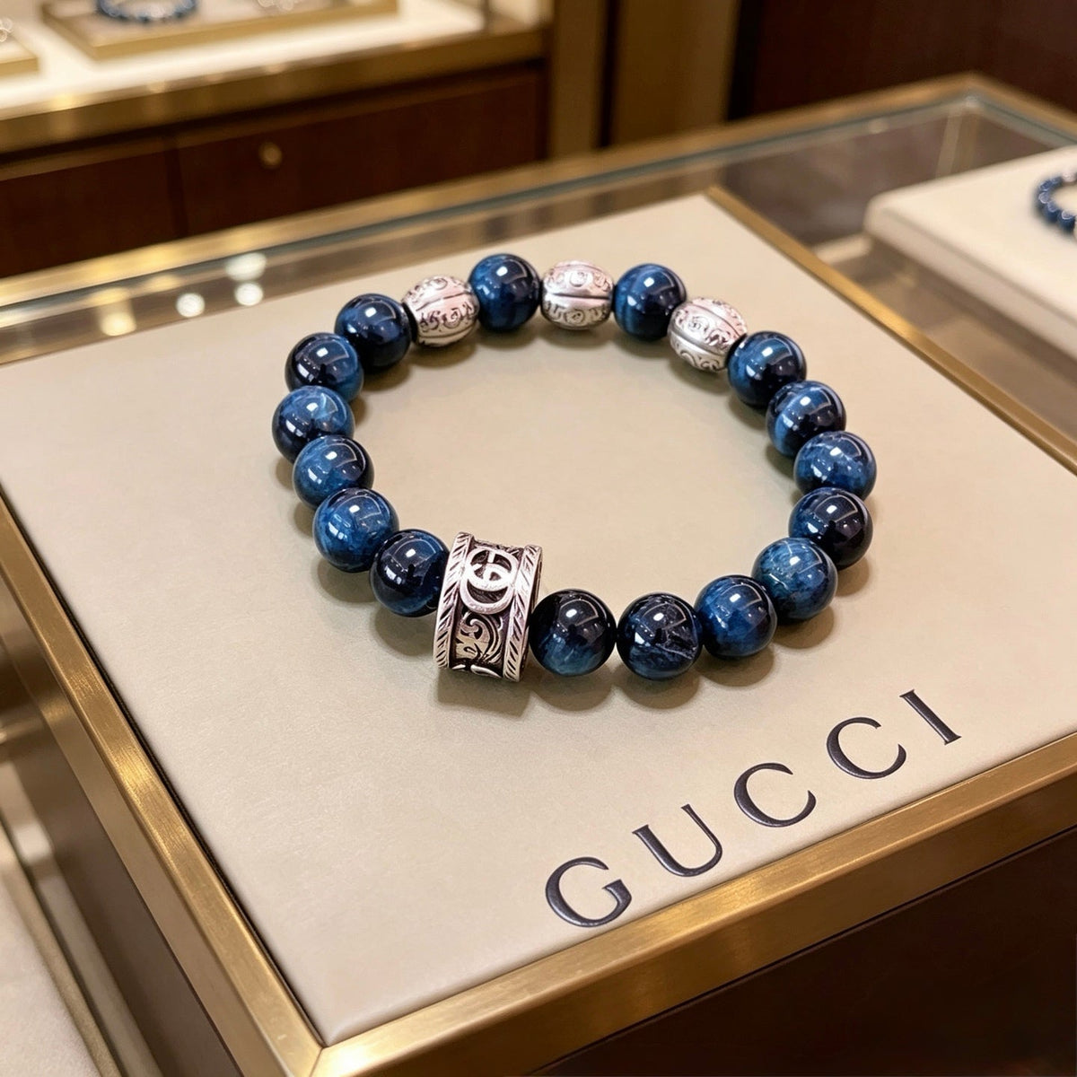 Martin Graham bracelet in polished metal-tone – front product view