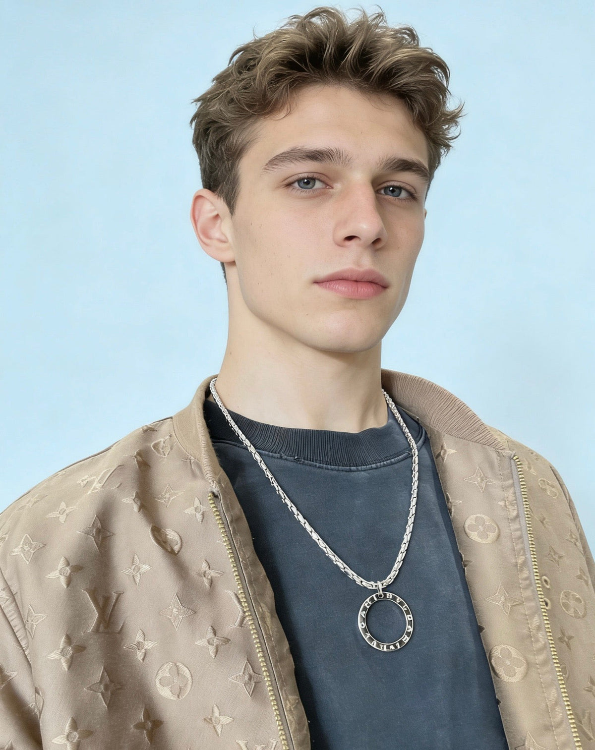 Martin Graham ring in polished metal-tone – styled product view