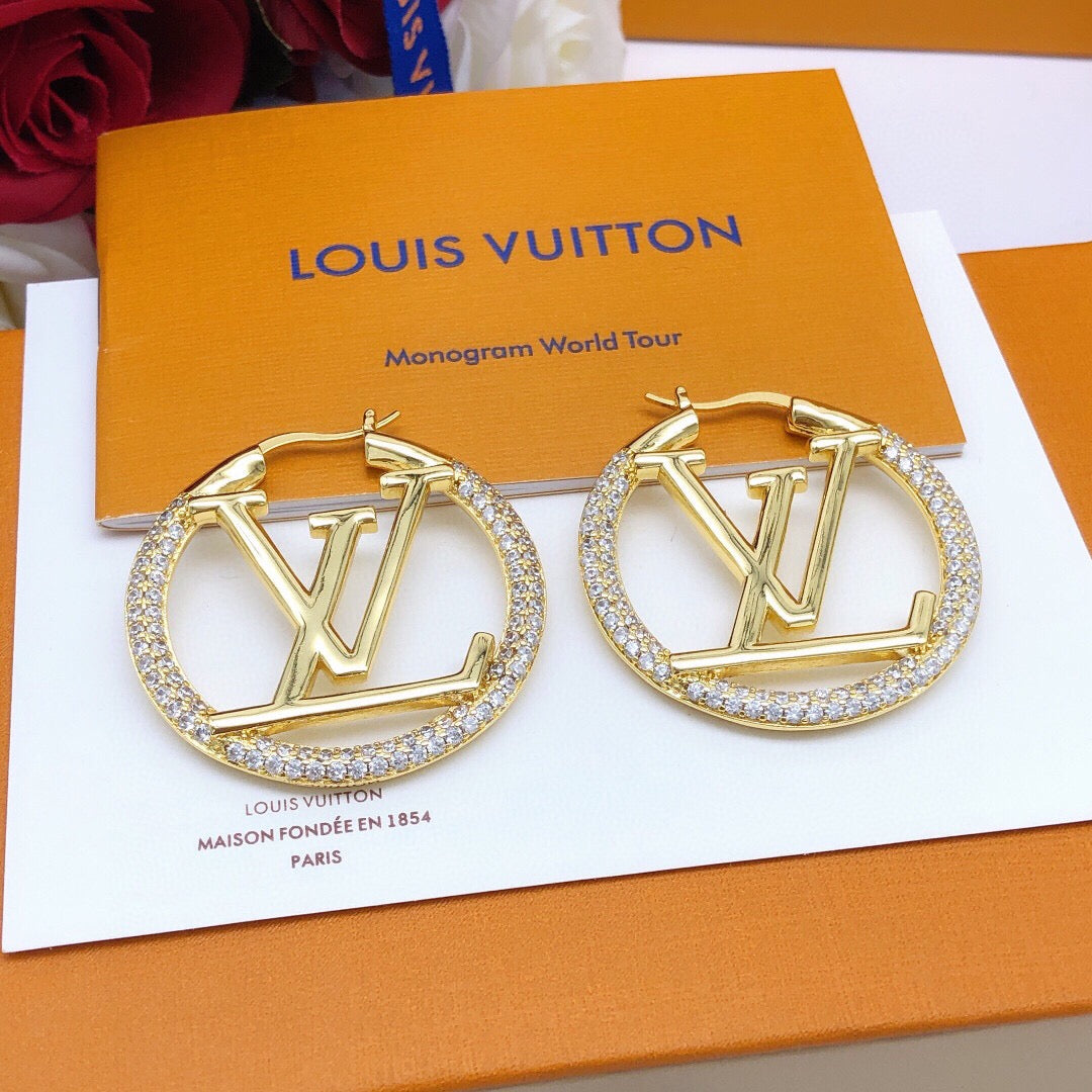 Martin Graham earrings in polished metal-tone – side detail