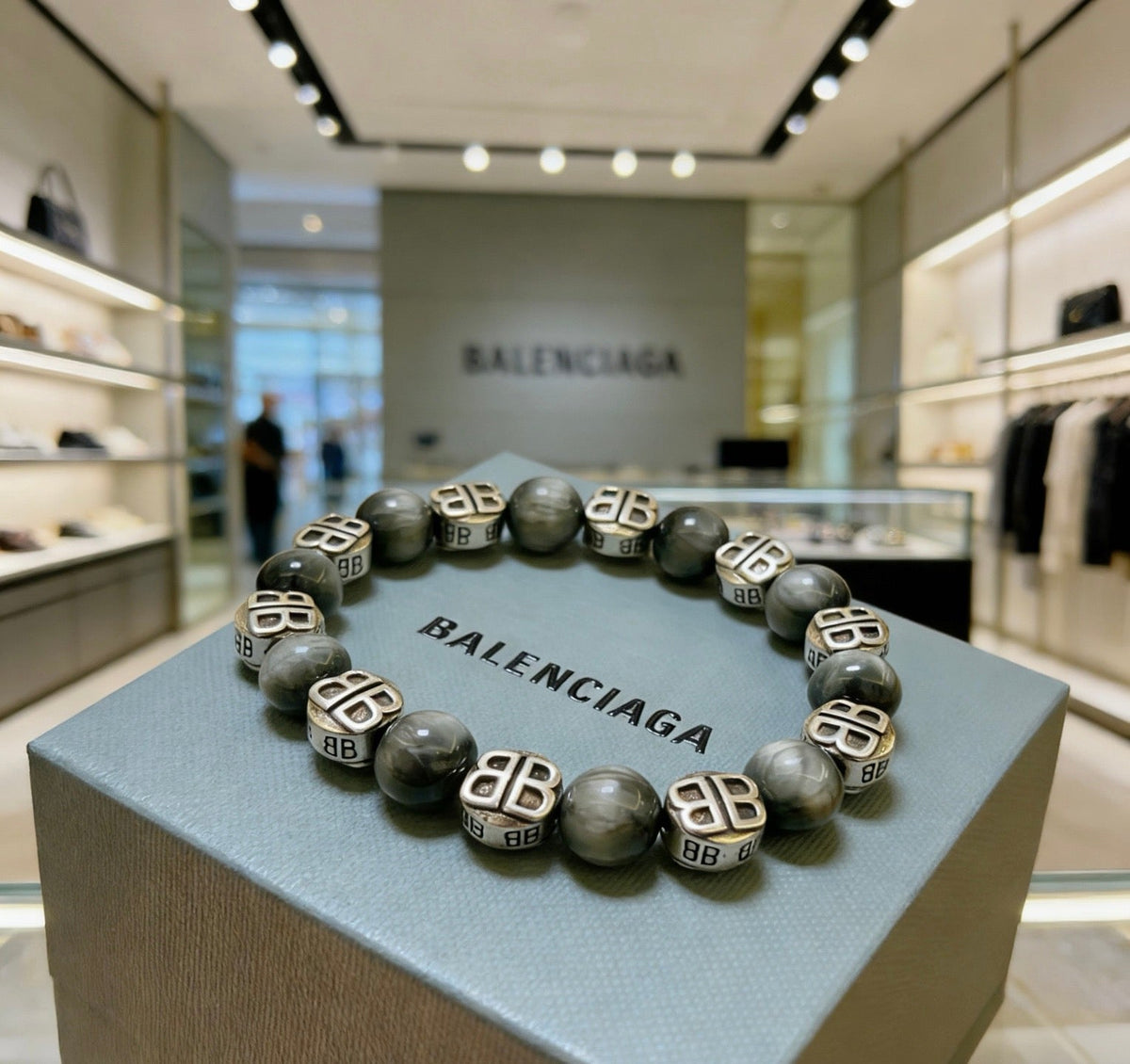 Martin Graham bracelet in polished metal-tone – close-up detail