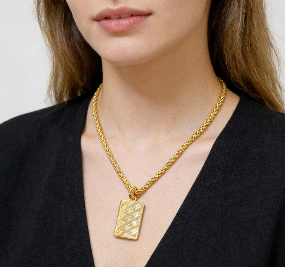 Martin Graham ring in polished metal-tone – styled product view