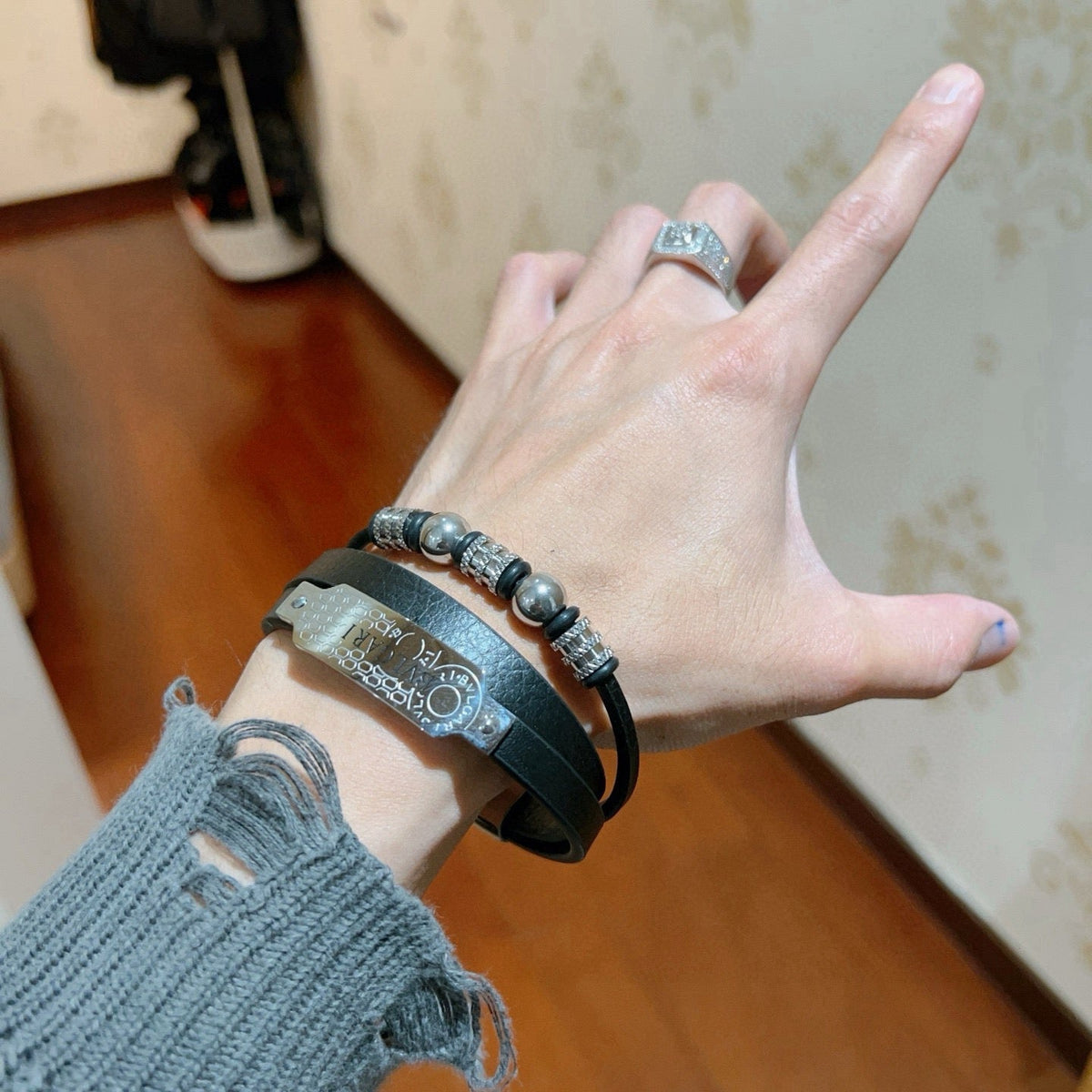 Martin Graham bracelet in polished metal-tone – main product view