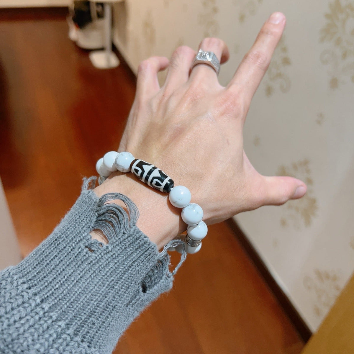 Martin Graham ring in polished metal-tone – main product view