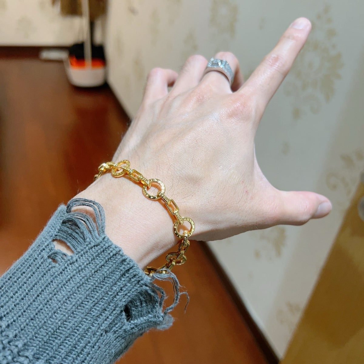 Martin Graham ring in polished metal-tone – main product view