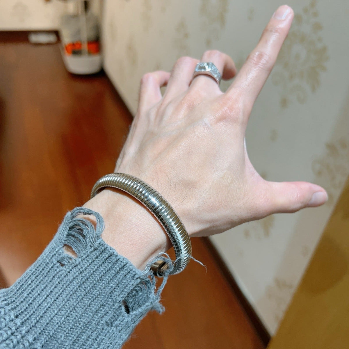 Martin Graham ring in polished metal-tone – main product view
