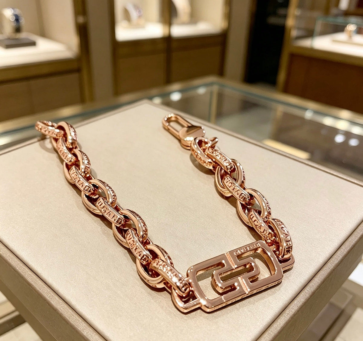 Martin Graham ring in polished metal-tone – styled product view