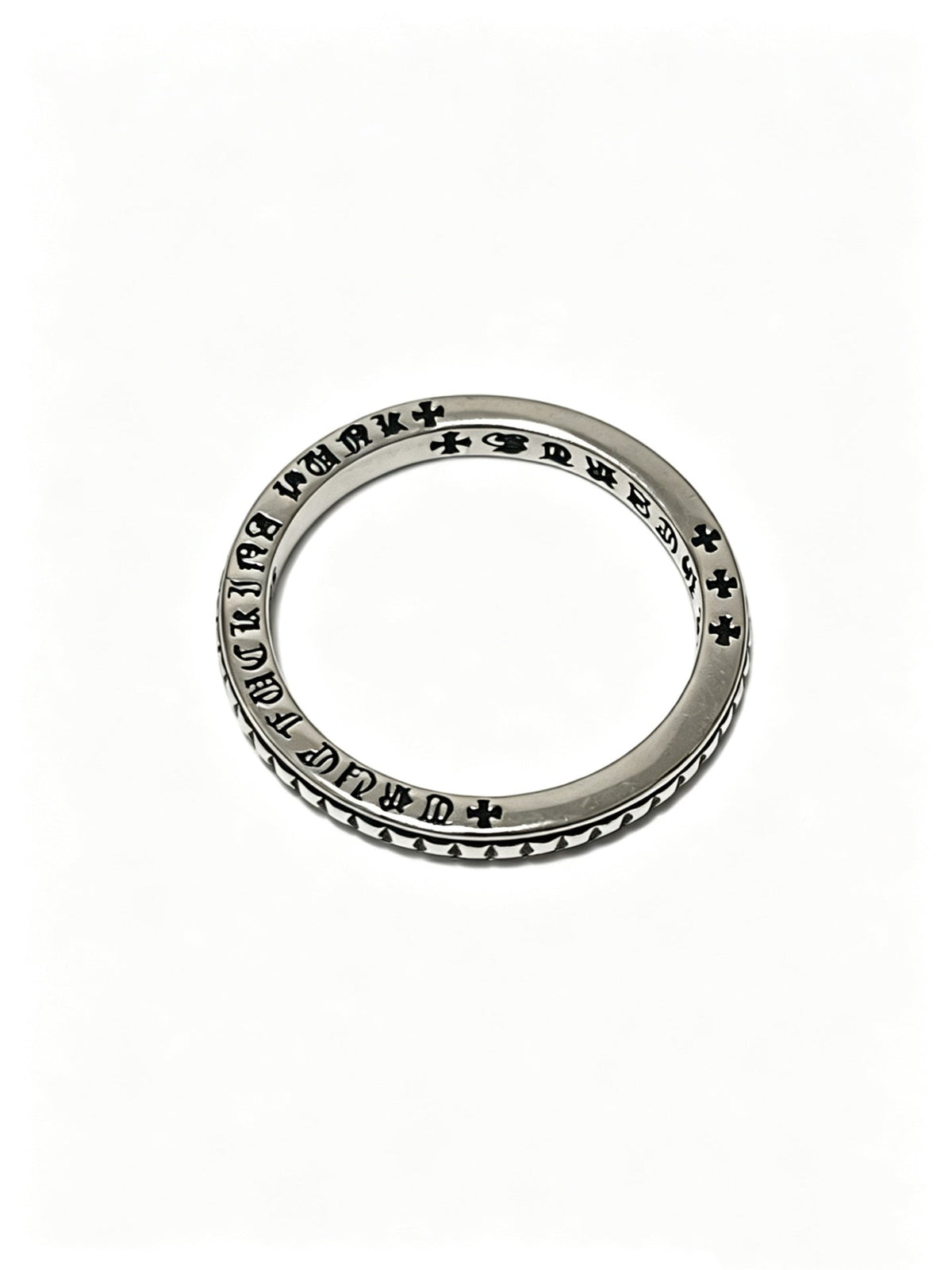 Martin Graham ring in polished metal-tone – styled product view