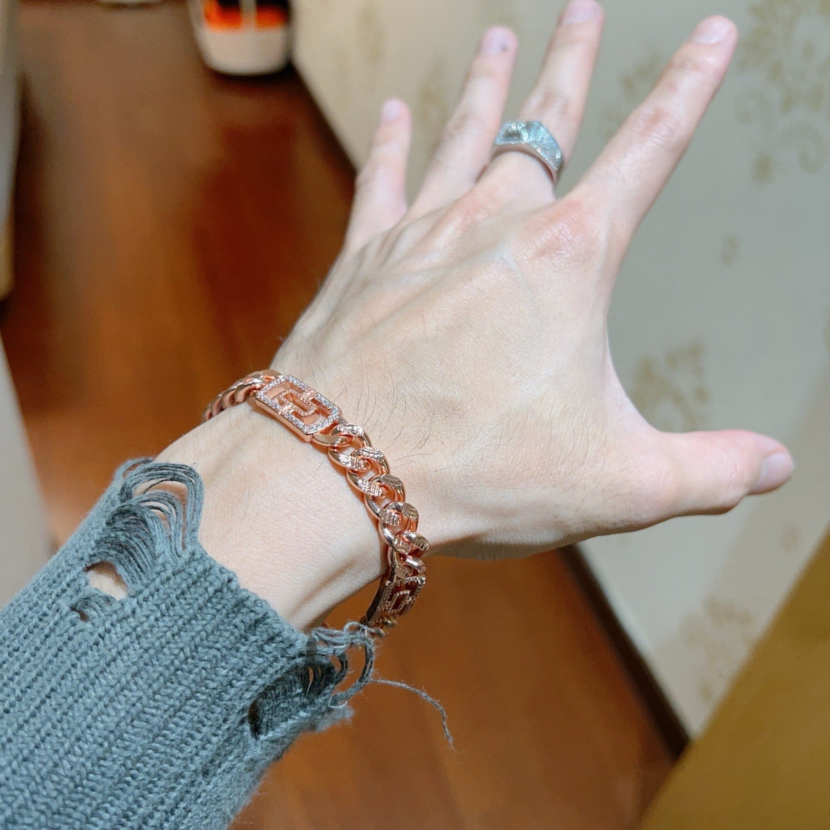 Martin Graham ring in polished metal-tone – main product view