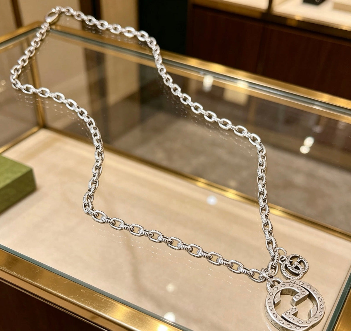 Martin Graham pendant necklace in polished metal-tone – main product view