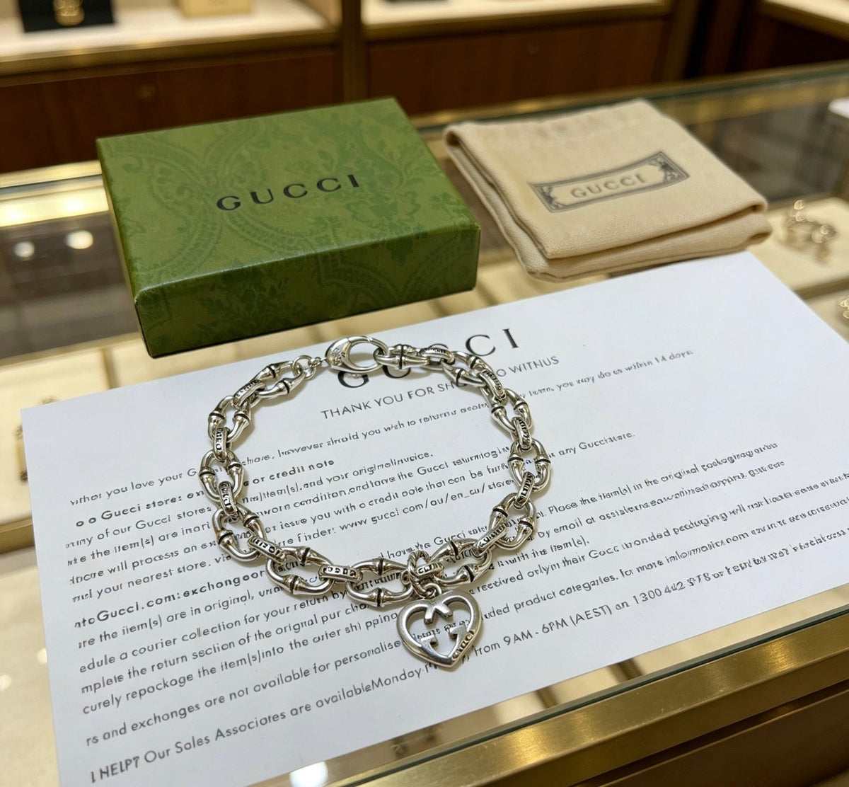Martin Graham bracelet in polished metal-tone – front product view