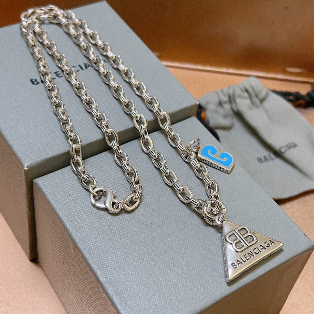 Martin Graham pendant necklace in polished metal-tone – main product view