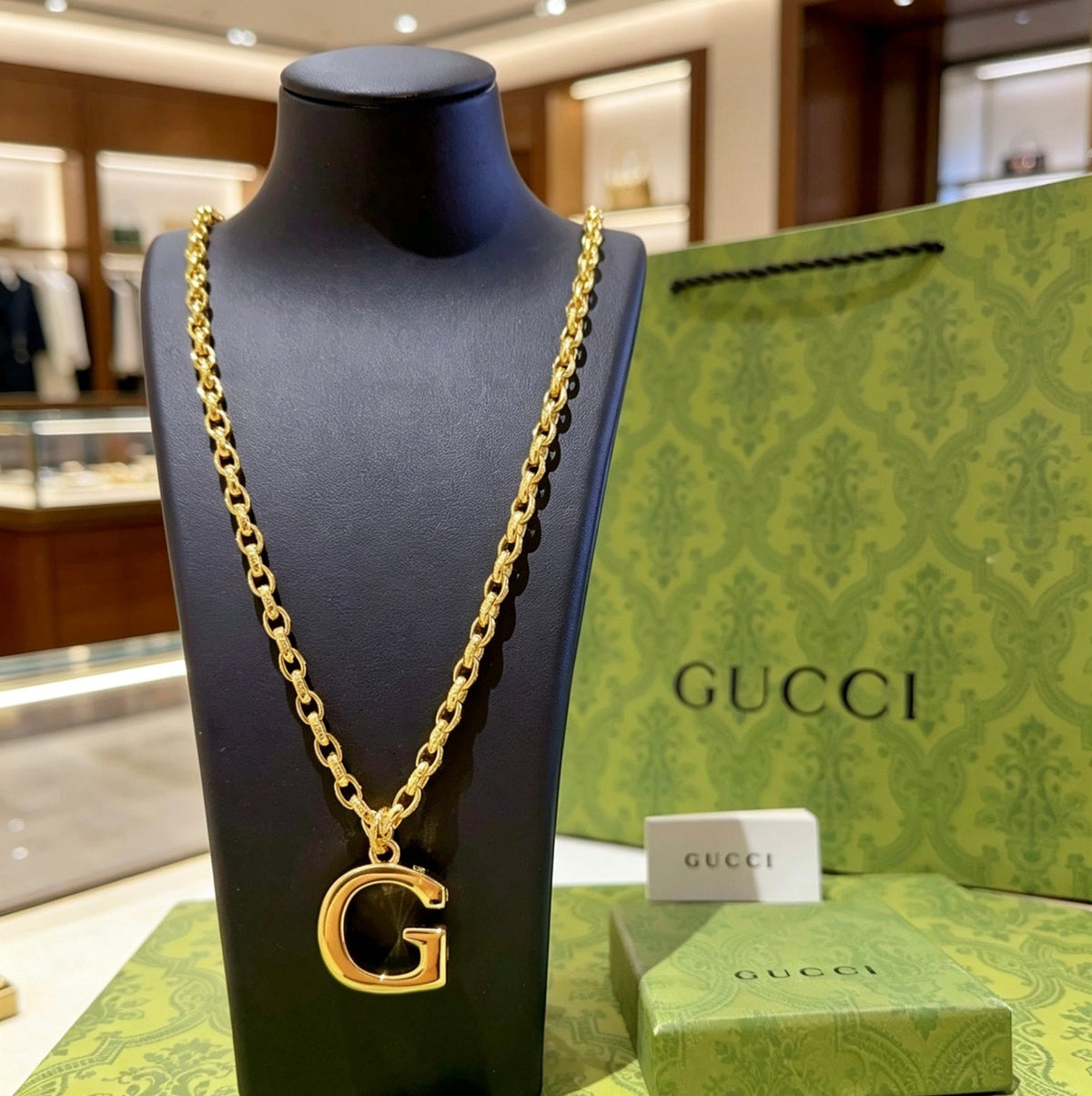 Martin Graham pendant necklace in polished metal-tone – main product view