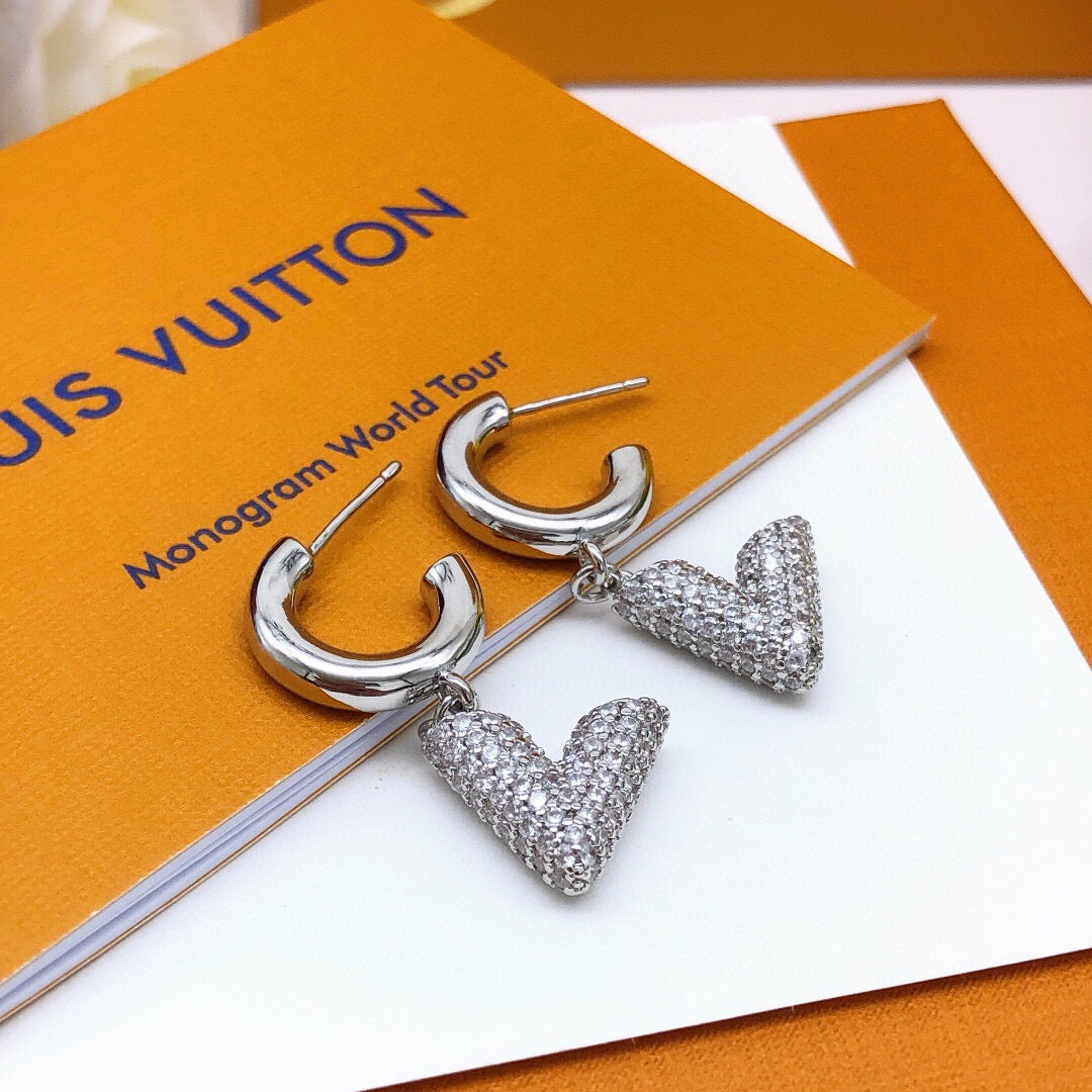 Martin Graham earrings in polished metal-tone – detail view