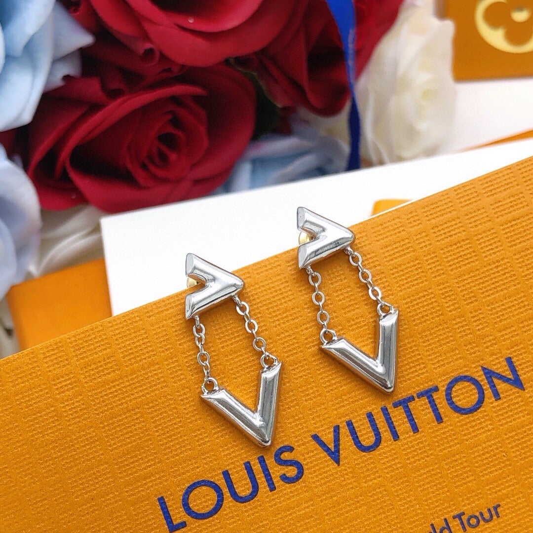 Martin Graham stud earrings in polished metal-tone – main product view