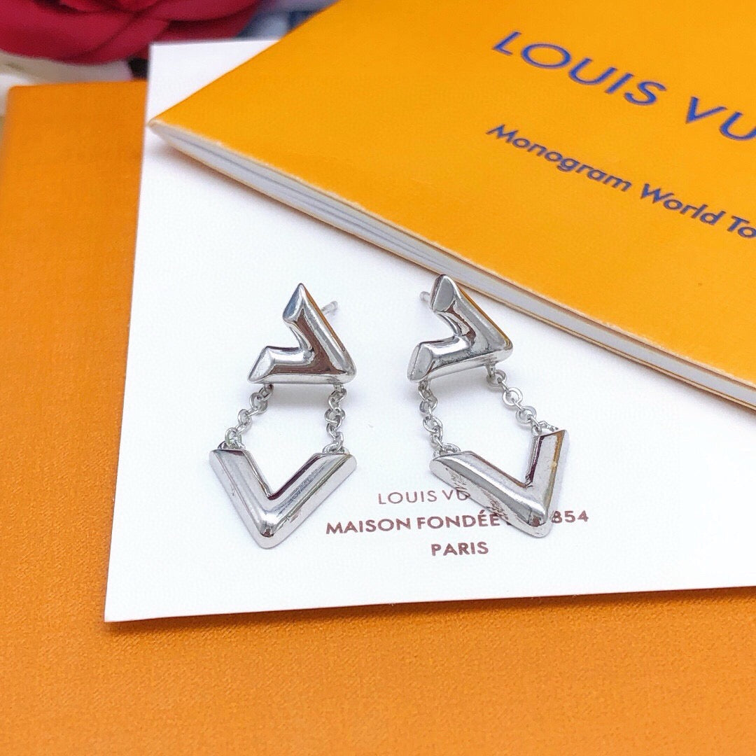 Martin Graham stud earrings in polished metal-tone – main product view