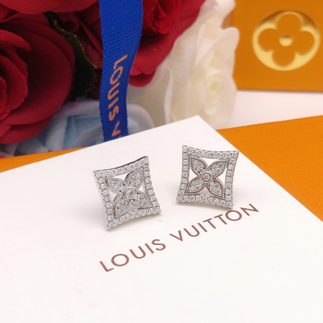 Martin Graham stud earrings in polished metal-tone – main product view