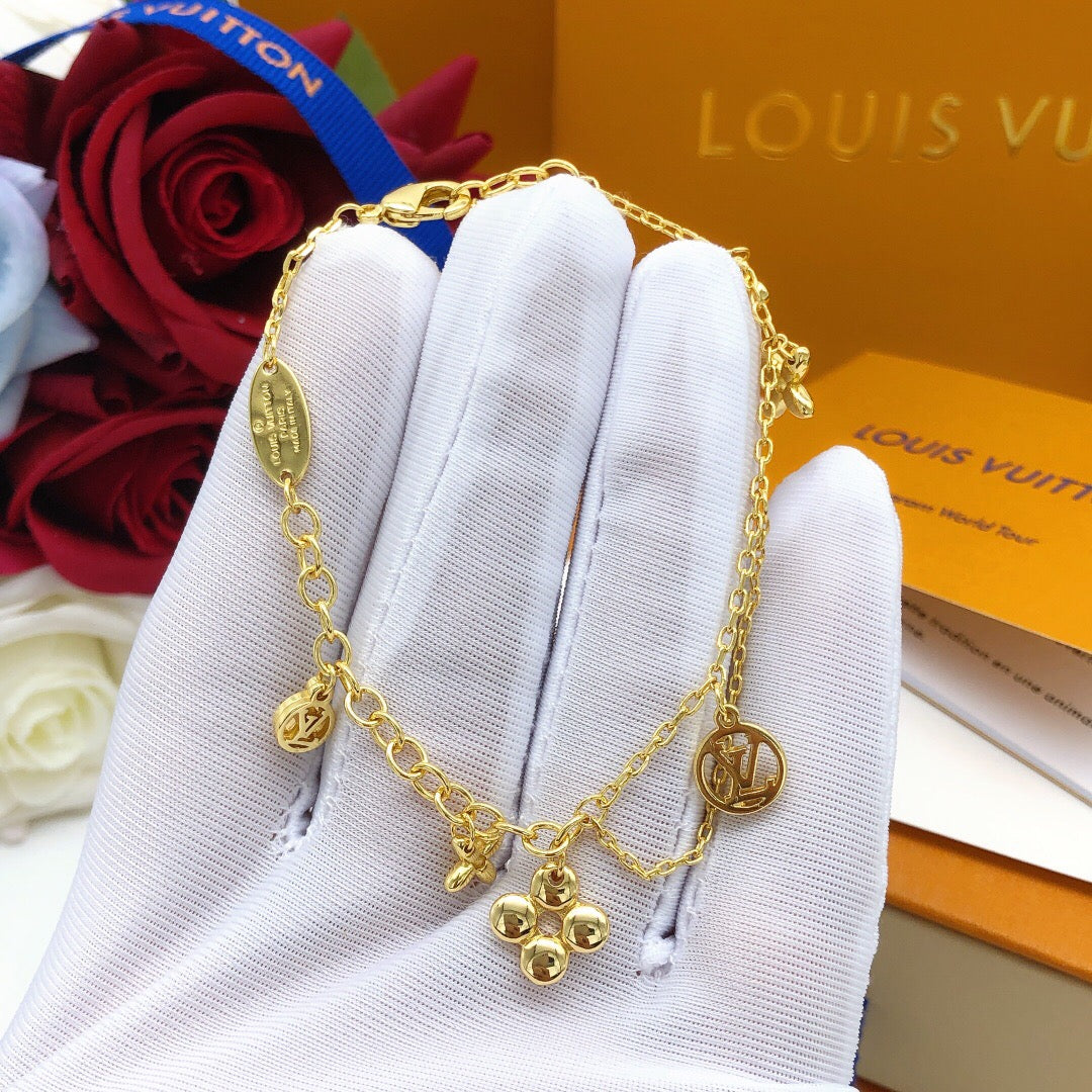 Martin Graham bracelet in polished metal-tone – front product view