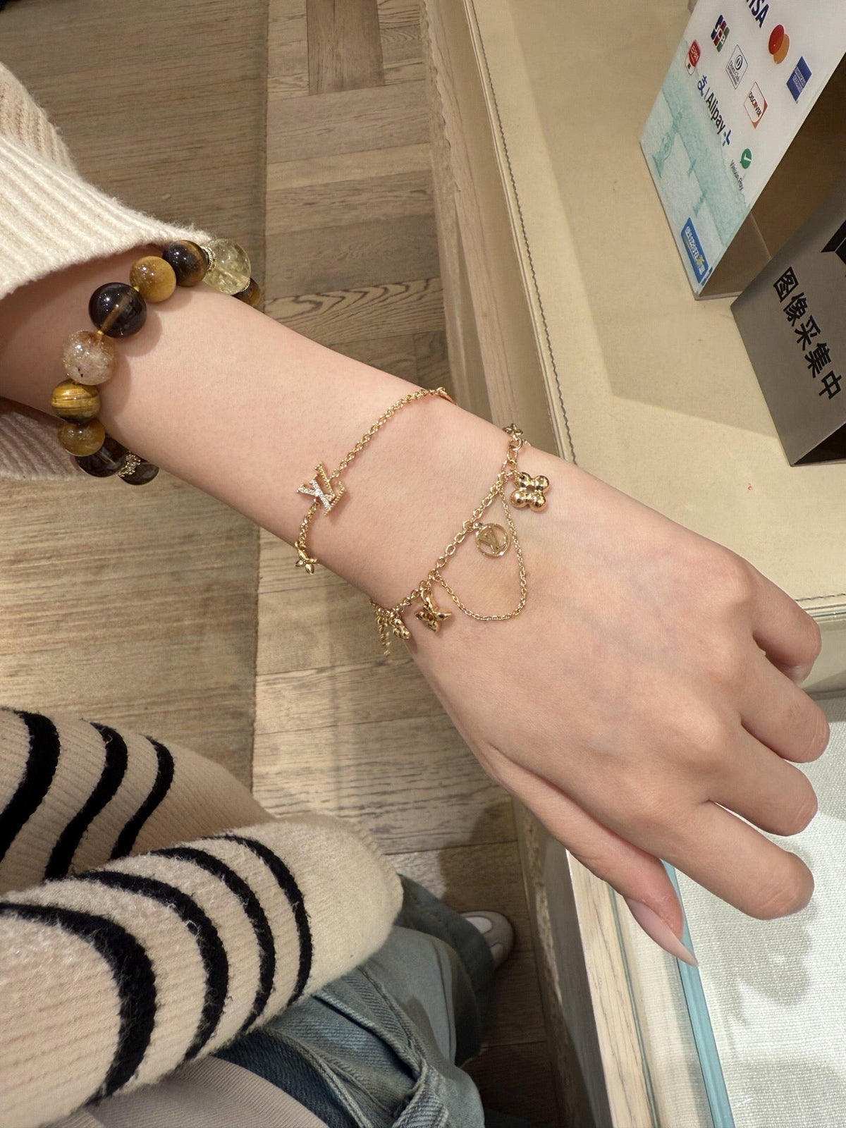 Martin Graham bracelet in polished metal-tone – front product view