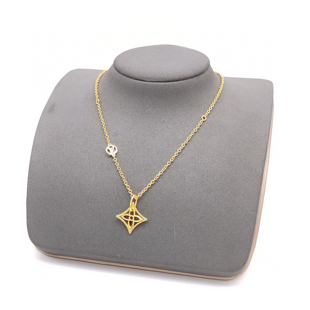 Martin Graham pendant necklace in polished metal-tone – main product view