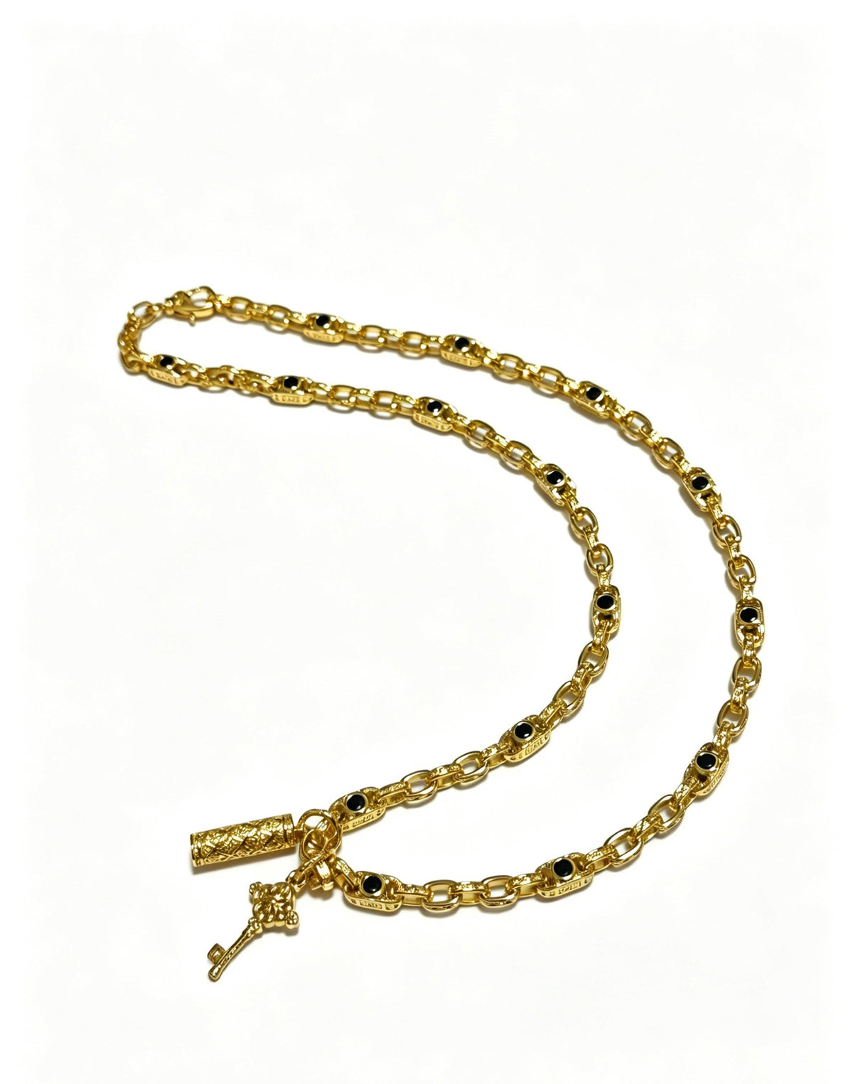 Martin Graham pendant necklace in polished metal-tone – main product view