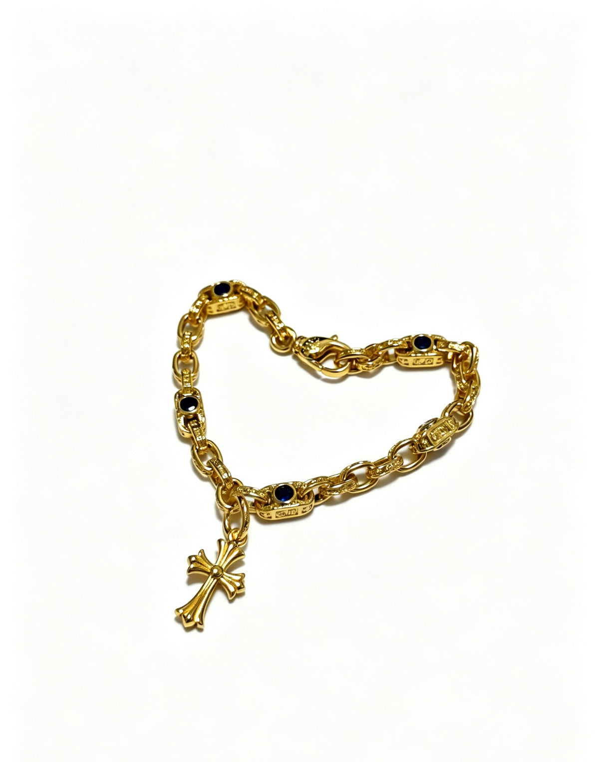 Martin Graham bracelet in polished metal-tone – detail view