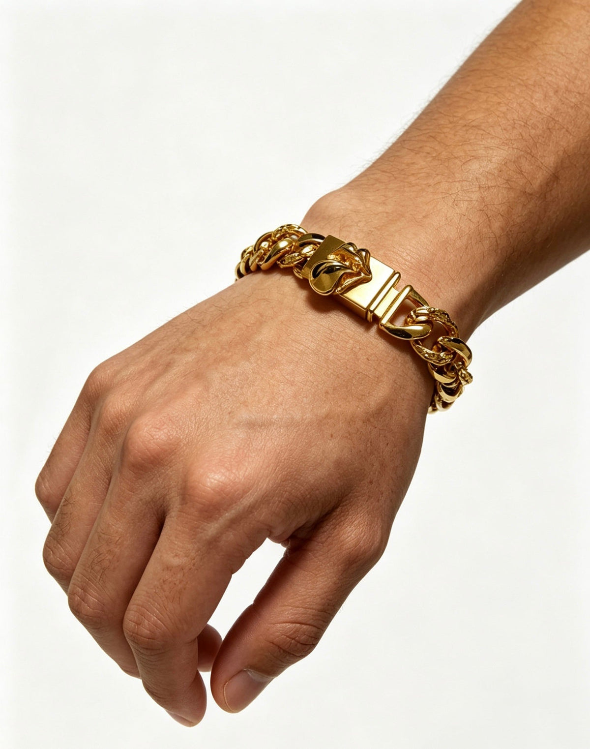 Martin Graham bracelet in polished metal-tone – front product view