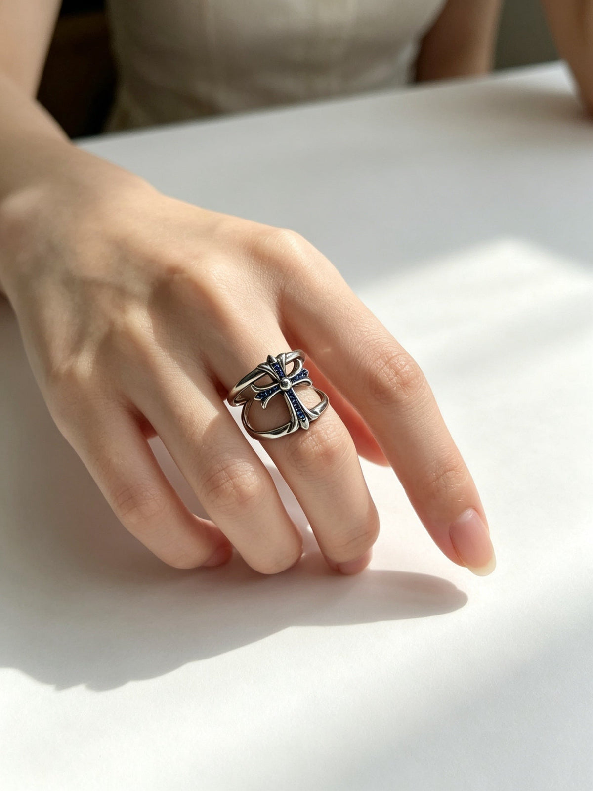 Martin Graham ring in polished metal-tone – main product view