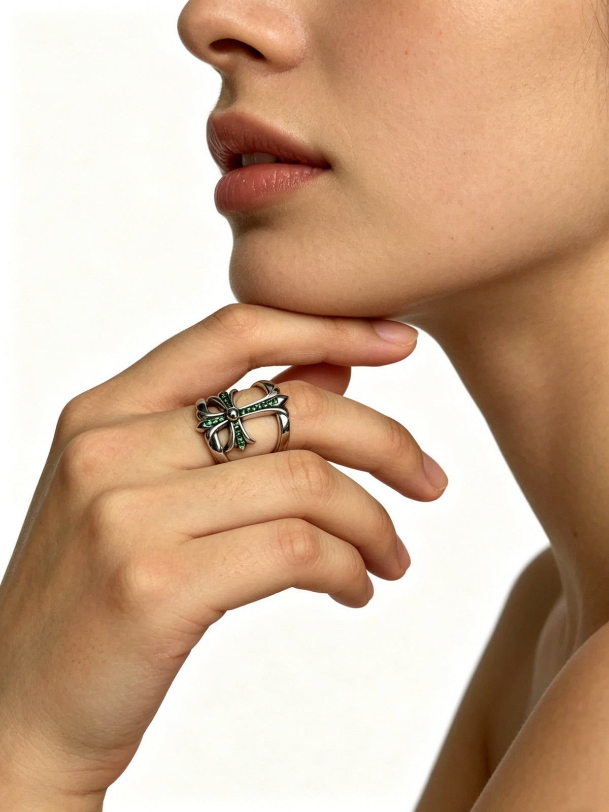 Martin Graham ring in polished metal-tone – main product view