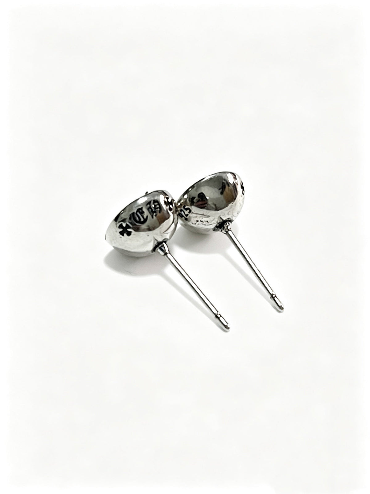 Martin Graham earrings in polished metal-tone – front product view